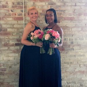 Bridesmaids navy dress